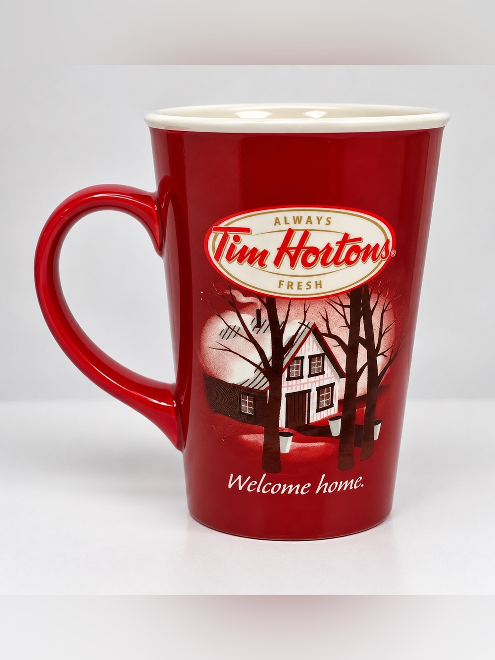 Tim Hortons 2011 Limited Edition #011 Welcome Home Red 16oz Coffee Mug